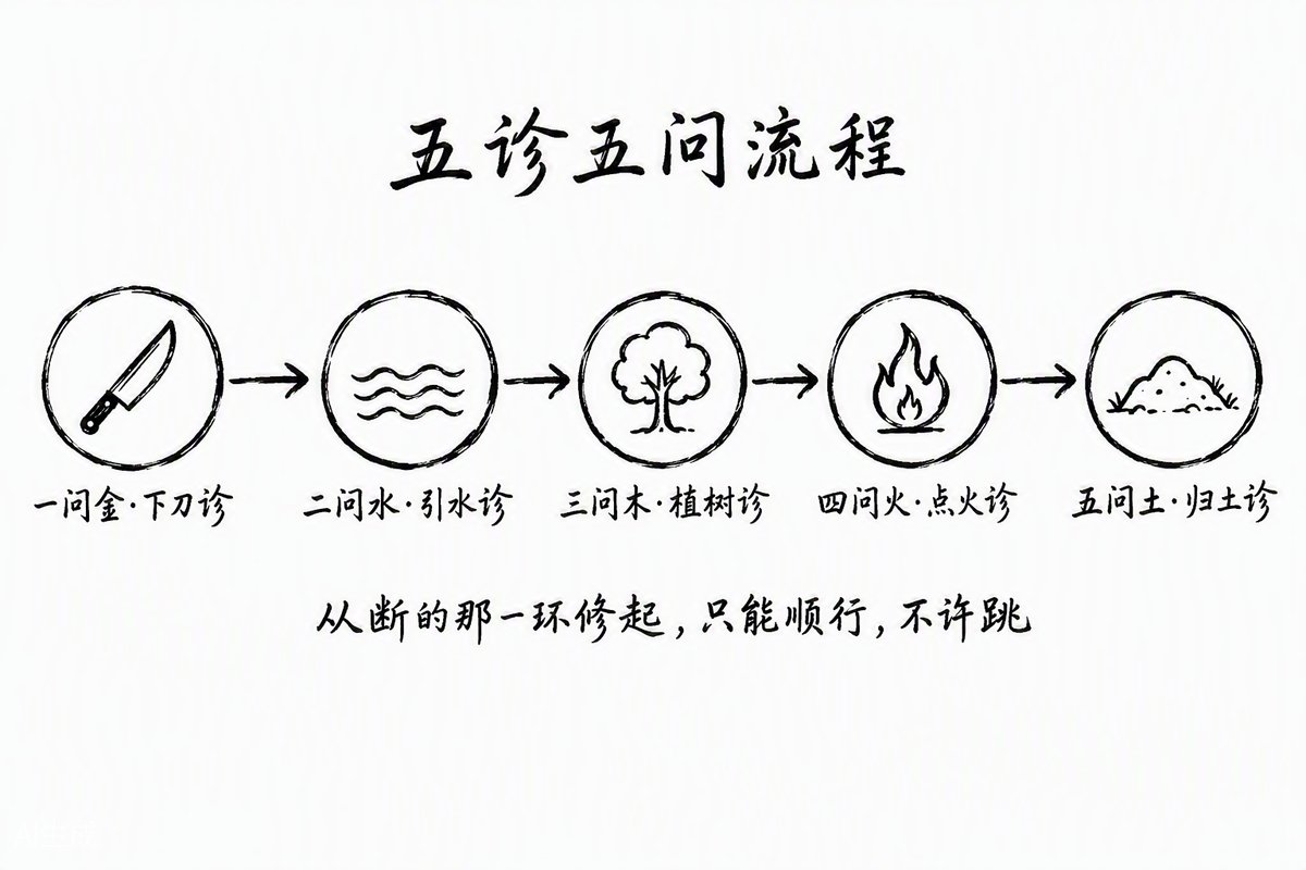 五诊五问流程图
